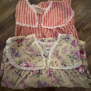 Women's Floral and Striped Pajama Set